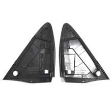6X Rearview Mirror Triangle Cover Mirror Pillar Trim Molding for for Yaris 2015-17 LE Replacement