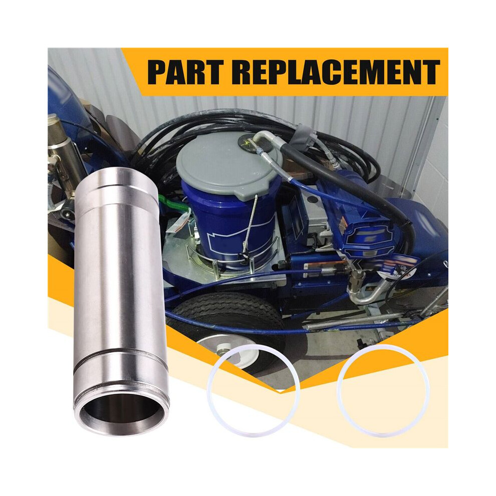 2X 248210 Airless Paint Sprayer Inner Cylinder Sleeve With 2 Sealing Rings,For 1095 1595 5900 6031068241528