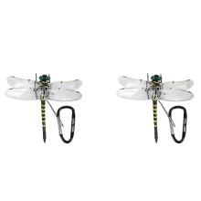 2X Dragonfly Hat Clip, Artificial Dragonflies Fly Repelling Supplies, Dragonfly Clip for Indoor Outdoor Decor