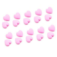 10 paar schattige hartvormige glazen antisliphoezen-Roze
