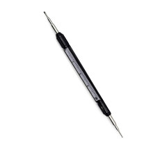 Dubbele kop V-groeven Spring Bar Tool met 1 mm 1,2 mm-Zwart 1 mm