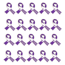 Pigeons et broche à nœud papillon en alliage, sans danger-Violet