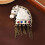 Broche tête de cheval en émail Chic avec glands, accessoire de 4