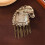 Broche tête de cheval en émail Chic avec glands, accessoire de 5
