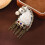 Broche tête de cheval en émail Chic avec glands, accessoire de 6