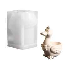 Siliconen Eend Bloempot Schimmel Compatibel Hars-patroon 1