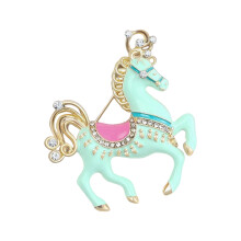 Épingle à cheval de dessin animé exquise, accessoire-Vert clair