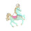 Épingle à cheval de dessin animé exquise, accessoire-Vert clair 1