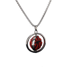 Inspirational Rotatable Sports Ball Necklace To-basketball
