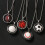 Multi Sport Ball Design Rotatable Necklace High-baseball 7