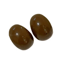 Elegant Resin C Hoop Earrings Minimalist Women Ear-Coffee