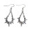 Thorn Chain Dangle Earrings Vintage Punk Styles 1
