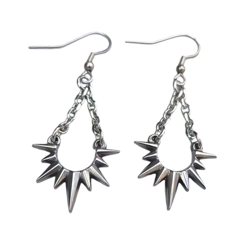 Thorn Chain Dangle Earrings Vintage Punk Styles
