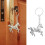Porte-clés pendentif cheval polyvalent pour sacs à clés-Argent 3
