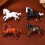 Broche cheval du zodiaque chinois rétro, accessoires de-Noir 4