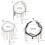 Collier clavicule confortable, pendentif étoile lune amour,-9 4