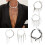 Collier clavicule confortable, pendentif étoile lune amour,-9 7
