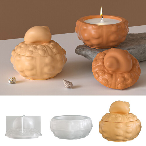 Moule artisanal en forme de coquille de conque en Silicone, pour 1