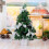Christmas Tree Ornaments Set Black Shatterproof 12pcs 4