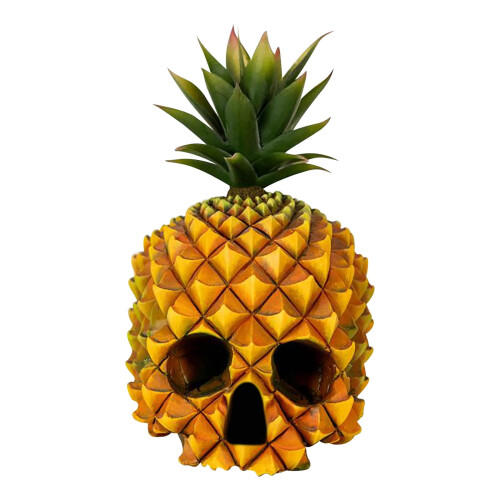 Ananashodeskalle ornament Halloween dekorasjon 1