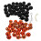 Christmas Tree Ornaments Black Orange 68 Pieces 1