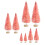 Miniature Artificial Christmas Trees Pink 8 pcs 1