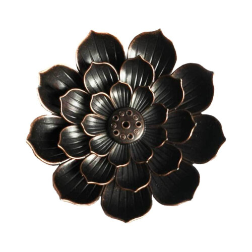 Lotus røkelsesbrennerholder – legering, 2 størrelser