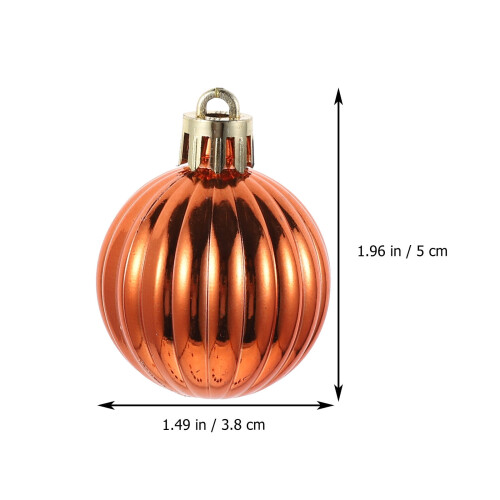 Christmas Tree Ornaments Black Orange 68 Pieces 1