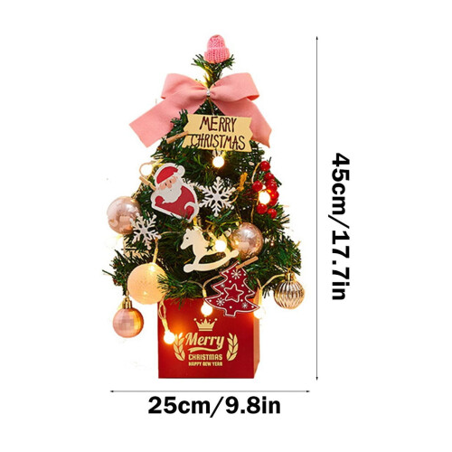Staron small Christmas tree with lights and accessories red 2
