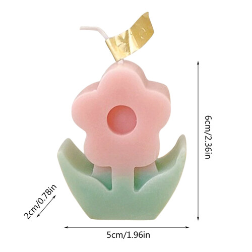 Duftlys med sojavoksblomst 5x6cm 2
