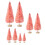 Miniature Artificial Christmas Trees Pink 8 pcs 3
