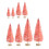 Miniature Artificial Christmas Trees Pink 8 pcs 4