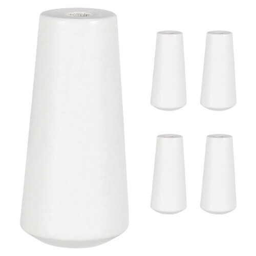 Wooden Blind Pull Cord Knobs – 5 Pack, White, 3.5 x 1.5 cm