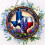 Rund träväggskylt Texas Blue Cap 4