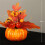 Halloween-gresskar med kunstige blomster, 1 stk. 2