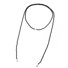 Fashionable Y Shaped Beaded Necklace for Multiple Outfit-Black
