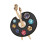 Broche de Palette élégante et Portable, Technique d'émail-Noir 1
