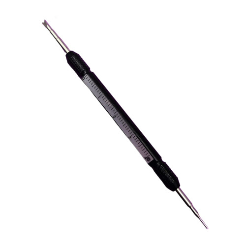 Sturdy Alloy Steel Double Head Spring Bar Tool for-Black 2mm