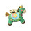 Broche cheval de dessin animé mignon, cadeau idéal pour les-Vert 1