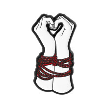 Broche Unique en forme de cœur, Badge à main, belle broche,