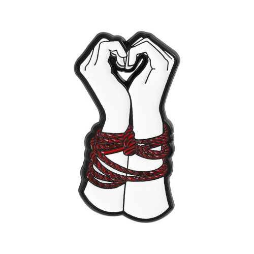 Broche Unique en forme de cœur, Badge à main, belle broche,