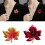 Elegant Enamel Leaf Pin Versatile Wardrobe Essential-Orange 3