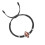Sturdy Black Cord Adjustable Bracelet Great for Workouts-Rugby1 1