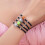 Sturdy Black Cord Adjustable Bracelet Great for Workouts-Rugby1 7