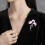 Delicate Flower Brooch Classical Alloy Ornament For Gifting 7