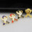 Broche d'oiseau en forme d'accent de ruban à la mode,-Rouge 5