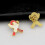 Broche d'oiseau en forme d'accent de ruban à la mode,-Rouge 6
