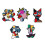 Broche colorée en forme d'animal abstrait, adaptée aux-QHXZ5106 2