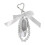 Multi Function Key Holder Phone Strap Key Organiser-White 1