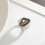 Ensemble double collier pendentif en acrylique noir mat,-1 7